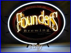 Founders Beer Michigan 20x16 Neon Sign Light Lamp HD Vivid Printing