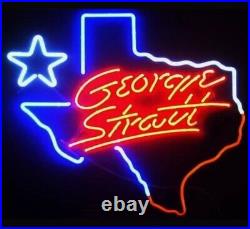 George Strait Texas Lone Star Beer Bar Neon Light Sign 20x16 From USA