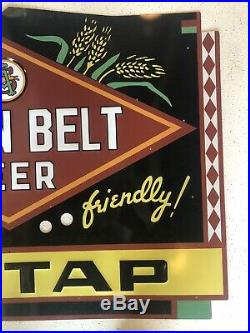 Grain Belt Beer On Tap Embossed Metal Neon Sign Skin