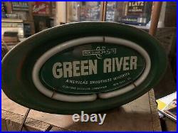 Green River Whiskey Backbar Neon Lighted Sign Beer Related