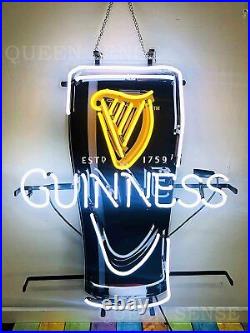Guinness Harp Beer Cup 20x16 Neon Light Sign Lamp With HD Vivid Printing