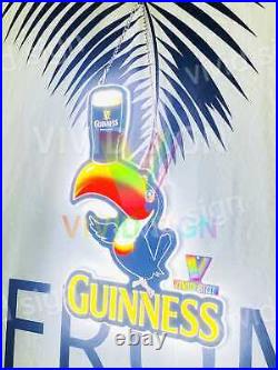 Guinness Toucan Beer Cup 3D LED 16x16 Neon Sign Light Lamp Bar Wall Decor