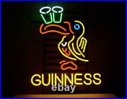 Guinness Toucan Beer Irish 20x16 Neon Light Sign Lamp Bar Man Cave Wall Decor