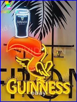 Guinness Toucan Harp Neon Light Sign Lamp 20x15 With HD Vivid Printing