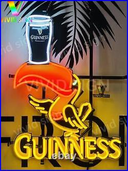 Guinness Toucan Harp Neon Light Sign Lamp 20x15 With HD Vivid Printing