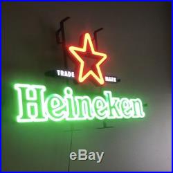 HEINEKEN LIGHTED BEER SIGN Neon light Bar Tavern Pub Man Cave Den Light Decor