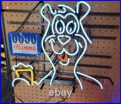 Hamm's Beer Neon Sign 20 Lamp Light Glass Handcraft Decor Bar