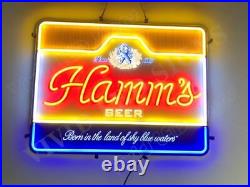 Hamm's Beer Since 1865 24x20 Vivid LED Neon Sign Light Lamp With Dimmer