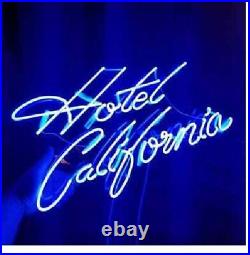 Handcrafted Hotel California Real Glass Neon Sign Beer Bar Light Home Wall Decor