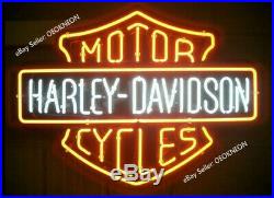 Harley-Davidson HD Motorcycle Real Neon Sign Beer Light Home Decor Birthday Gift