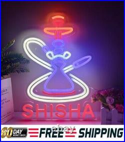 Hookah Shisha Smoking 3D LED Neon Light Sign 40x60 Beer Bar Pub ManCave Club Art