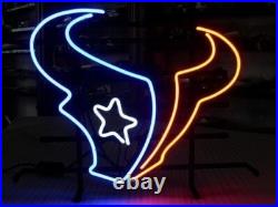 Houston Texans 20x16 Neon Sign Bar Lamp Beer Light Night