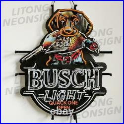 Hunted Pheasant Beer Neon Sign Real Glass Home Bar Cave Store Decor 24x20