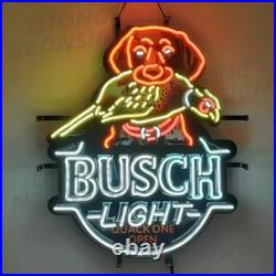 Hunting Dog Pheasant Duck Beer Quack One Open 20x16 Neon Sign HD Vivid