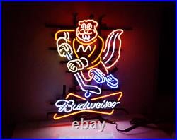 Ice Hockey Beer Logo Neon Sign Bar Handcraft Wall Decor Custom Gift 20x24