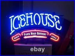 Icehouse Ice House Brewing Beer 20x16 Neon Lamp Light Sign Bar Open Wall Decor