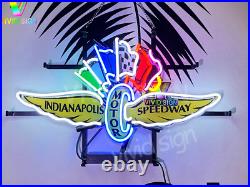 Indianapolis Motor Speedway Light Lamp Neon Sign 20x12 With HD Vivid Printing