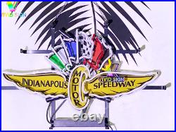 Indianapolis Motor Speedway Light Lamp Neon Sign 20x12 With HD Vivid Printing