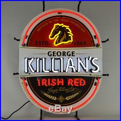 Irish Horse Real Neon Sign Killians Beer UL lamp glass Licensed Neonetics