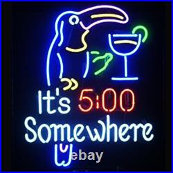 It's 500 Somewhere Beer Neon Sign 24X 20 For Beer Bar Pub Party Store Room