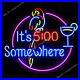 It-s-500-Somewhere-Parrot-REAL-GLASS-NEON-ART-SIGN-BEER-BAR-PUB-LIGHT-01-omn