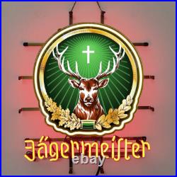 J-agermeister's Beer Neon Sign 24x20 Bar Pub Restaurant Decor With HD Printing