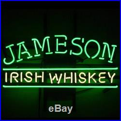 Jameson Irish Whiskey Neon Light Sign 20x10 Beer Cave Gift Lamp Artwork Glass