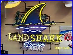 Jimmy Buffet's Landshark Lager Beer Neon Lighted Sign LARGEST MADE 32 X 26