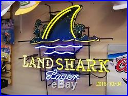 Jimmy Buffet's Landshark Lager Beer Neon Lighted Sign LARGEST MADE 32 X 26