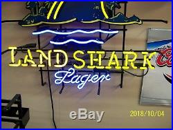 Jimmy Buffet's Landshark Lager Beer Neon Lighted Sign LARGEST MADE 32 X 26