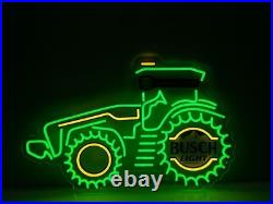 John Deere Farm Tractor Busch Light Beer LED Neon Light Lamp Sign With Dimmer John Deere Farm Tractor Busch Light Beer LED Neon Light Lamp Sign With Dimmer