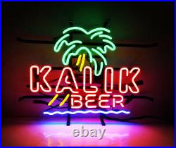 KALIK BEER Man Cave Neon Sign Light Wall Real Glass Neon Bar Sing 17