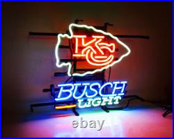 Kansas City Chiefs Beer Champions 20x16 Neon Light Sign Lamp Party Wall Decor
