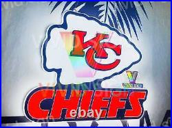 Kansas City Chiefs Man Cave 3D LED 17x12 Neon Sign Light Lamp Beer Bar Decor