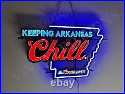 Keeping Arkansas Chill Beer Lager 24 Vivid LED Neon Sign Light Lamp With Dimmer Keeping Arkansas Chill Beer Lager 24 Vivid LED Neon Sign Light Lamp With Dimmer