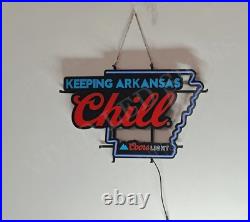 Keeping Arkansas Chill Beer Lager 24 Vivid LED Neon Sign Light Lamp With Dimmer Keeping Arkansas Chill Beer Lager 24 Vivid LED Neon Sign Light Lamp With Dimmer