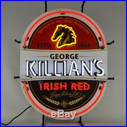 Killians Neon Sign lamp Man cave Bar beer Irish Red Horse Pub 1864 NFL Football