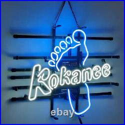 Kokanee Beer Neon Sign Real Glass Beer Bar Pub Wall Decor Artwork Gift 20x16