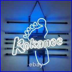 Kokanee Beer Neon Sign Real Glass Beer Bar Pub Wall Decor Artwork Gift 20x16