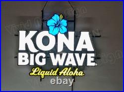 Kona Big Wave Beer Hawaii Aloha 24 Vivid LED Neon Sign Light Lamp Dimmer VL