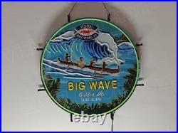 Kona Brewing Beer Big Wave Hawaii 24x24 Vivid LED Neon Sign Light With Dimmer