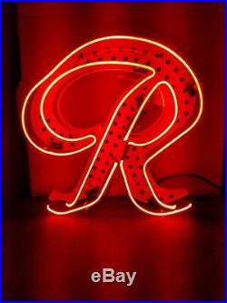 (L@@K) Rainier beer R Neon light up sign mib game room bar rare Washington