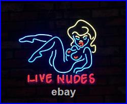 LIVE NUDES Sexy Girl Vintage Neon Sign Beer Custom Gift Pub Boutique
