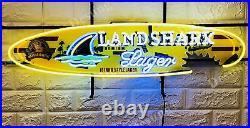 Landshark Lager Beer Decor Artwork Neon Light Sign HD Vivid Printing 24x14