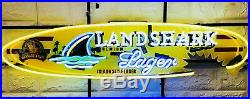 Landshark Lager Beer Neon Sign Light for Bedroom Home Decor Man Cave 24 inches