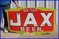 Large Jax Beer On Tap Bar Tavern 50 Porcelain Metal Neon Skin Sign