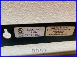 Large Miller Genuine Draft MGD Neon Beer Sign Guitar Rare Man Cave Light Bar