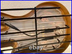 Large Miller Genuine Draft MGD Neon Beer Sign Guitar Rare Man Cave Light Bar