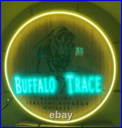 Large Rare Buffalo Trace LED Light Sign! Amazing Bar Light! New! Free Shipping