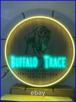 Large Rare Buffalo Trace LED Light Sign! Amazing Bar Light! New! Free Shipping